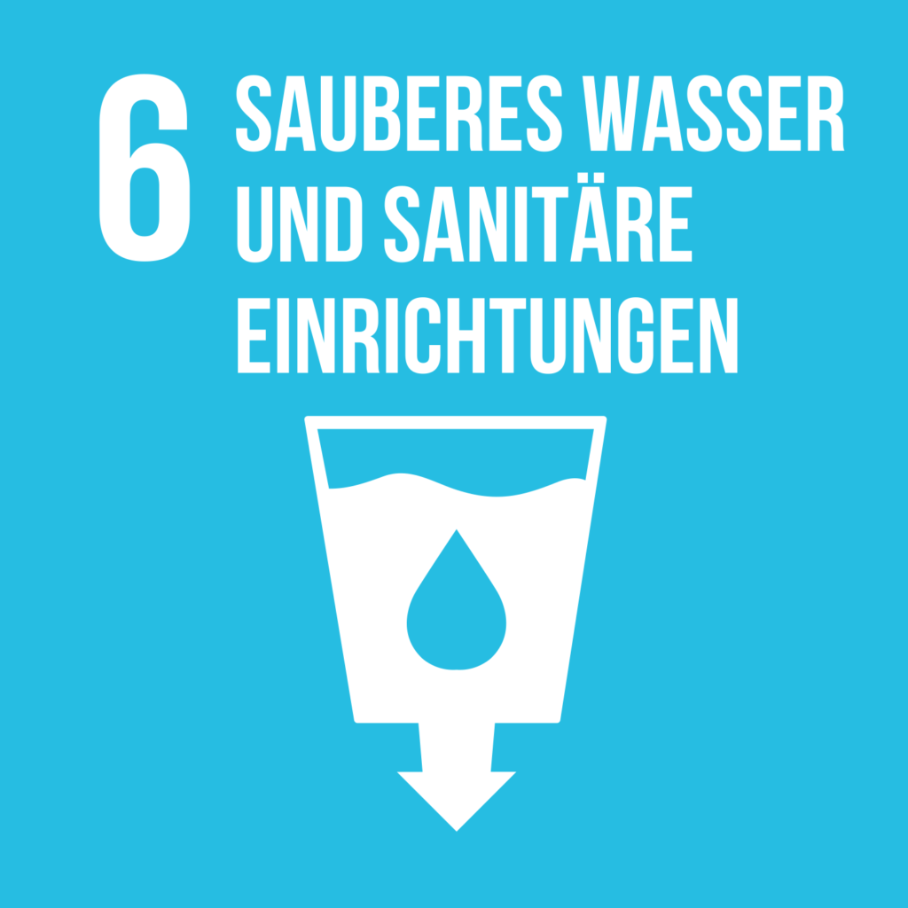 Ziel sechs für eine nachhaltige Entwicklung sauberes Wasser und sanitäre Einrichtungen