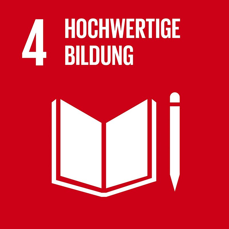 Ziel vier für eine nachhaltige Entwicklung hochwertige Bildung