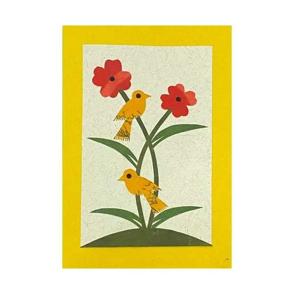 In Handarbeit hergestellte Fairtrade-Karte «Von Herzen»