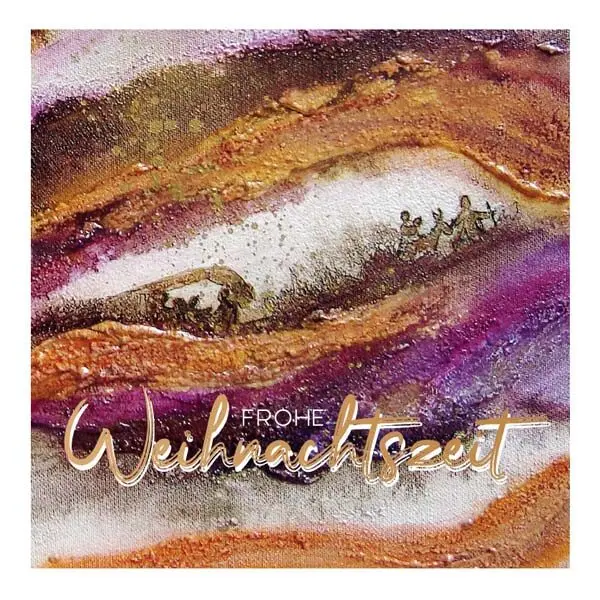 Weihnachtskarte-Auf dem Weg