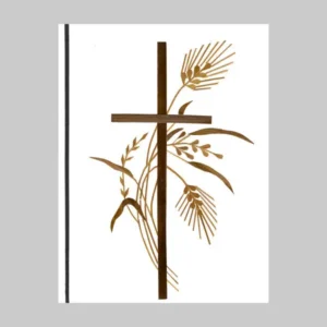 In Handarbeit hergestellte Fairtrade-Trauer-Karte «Kreuz»