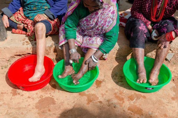 Füsse waschen ist Pflicht
